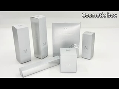 Wysokiej klasy zamówione srebrne opakowania kosmetyczne pudełka do pielęgnacji skóry