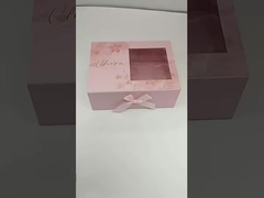 Niestandardowa składalna magnetyczna sztywna skrzynka prezentów z przejrzystym oknem do wyświetlania i pakowania detalicznego