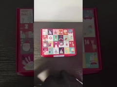 Tekturowe pudełko adwentowe w stylu falistym na zabawki i prezenty