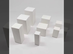 Białe pudełko kartonowe, powszechne opakowanie, białe pudełko papierowe, neutrowe papierowe, kwadratowe pudełko prezentów