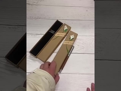 Kraft Paper Pen Gift Box Eco Friendly Lid And Base Packaging For Stationery Business Gifts