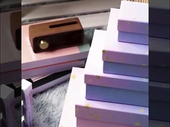 Gradient Gift Box Set Luxury Cosmetic Perfume Packaging With Gold Stars