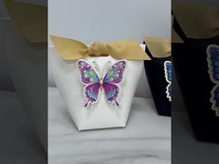 Europejskie Pudełko na Upominki Ślubne Koronkowe Kwiatowe Ozdoby Wiszące Cukierki Prezent Elegancki Upominek dla Gości Styl Opakowania