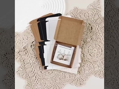 Eco Friendly Jewelry Gift Box Set Kraft Mailer Case Naszyjnik Kolczyk Opakowanie