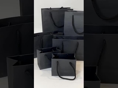 Luksusowe czarne torebki podarunkowe zestaw Premium małe torebki ręczne do okularów kosmetyków Logo niestandardowe