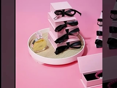 Luksusowa wstążka Związana klapka górna pudełko biżuterii