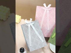 Luksusowe torebki 3D z wzorami winowatymi torebki z papieru z Damaszku z satynowymi wstążkami