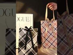 Zestaw luksusowych toreb prezentowych Premium Plaid na Boże Narodzenie i Walentynki z możliwością nadruku niestandardowego logo