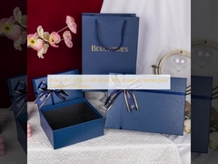 Niebieskie pudełka prezentów z garniturami, prostokątne pudełka prezentów Tiandihe