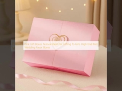 Boîtes cadeaux roses Festival Idéal pour offrir aux filles Boîtes de faveur de mariage rouges haut de gamme