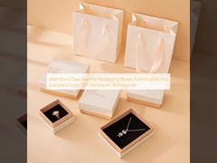 Walentynki Pudełka do Pakowania Biżuterii Modne Złocone Logo Prezent Naszyjniki Akcesoria