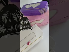 Dostosuj kolorowe kartonowe pudełka na rzęsy do przechowywania rzęs