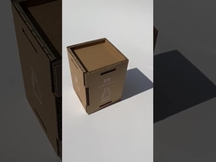 Ekologiczne pudełko kosmetyczne z recyklingu, przyjazne dla środowiska, z białym nadrukiem sitodrukowym, opakowanie z możliwością personalizacji marki