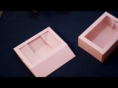 Przejrzysty pudełko papierowe okna pudełko podarunkowe pudełko podarunkowe składane pudełko papierowe pudełko opakowaniowe pudełko kolorowe