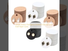 Simple Jewelry Packaging Cardstock  Earring Cards  Kraft Paper Cards