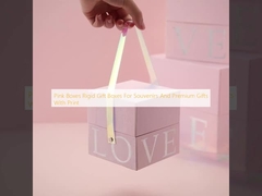 Pink Boxes Rigid Gift Boxes For Souvenirs And Premium Gifts With Print