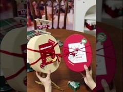 Świąteczny owalny pudełko prezentów z ciastkami z cukierkami Premium ręcznie pakowane ciastka