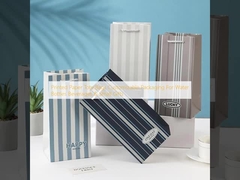 Printed Paper Tote Bags Customizable Packaging For Water Bottles Beverages & Small Gifts