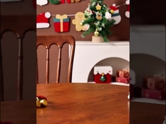 Christmas Cottage Muffin Box Set Podwójne warstwy Cupcake Packaging Przejrzysty wyświetlacz okna