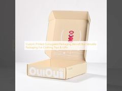 Custom Printed Corrugated Packaging Aircraft Box Versatile Packaging For Clothing Toys & Gifts