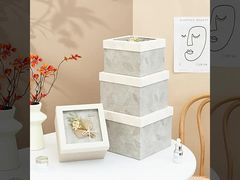 Herbal Dream Gift Box Set Square Minimalist Lipstick Perfume Packaging Natural Dried Flower Decor