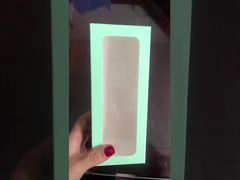 Okienny, składany karton na prezent, przezroczyste opakowanie z uchwytem na lalki i kwiaty