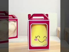 Skrzynka prezentów z oknem, składana, przejrzysta opakowanie, pudełko ręczne dla lalek, kwiaty i prezenty