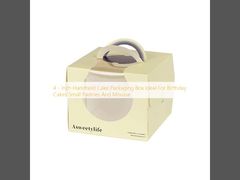 4 - Inch Handheld Cake Packaging Box Ideal For Birthday Cakes Small Pastries And Mousse
