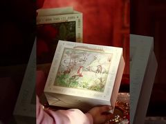 Luxury Gift Bag Premium Illustration Packaging Natural Jute Handle Walentynki