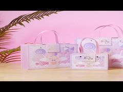 Coffret cadeau de dessin animé mignon pour bébé, rose et lavande, emballage cadeau